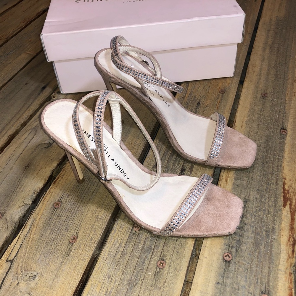 Chinese Laundry Jam Micro Suede heels